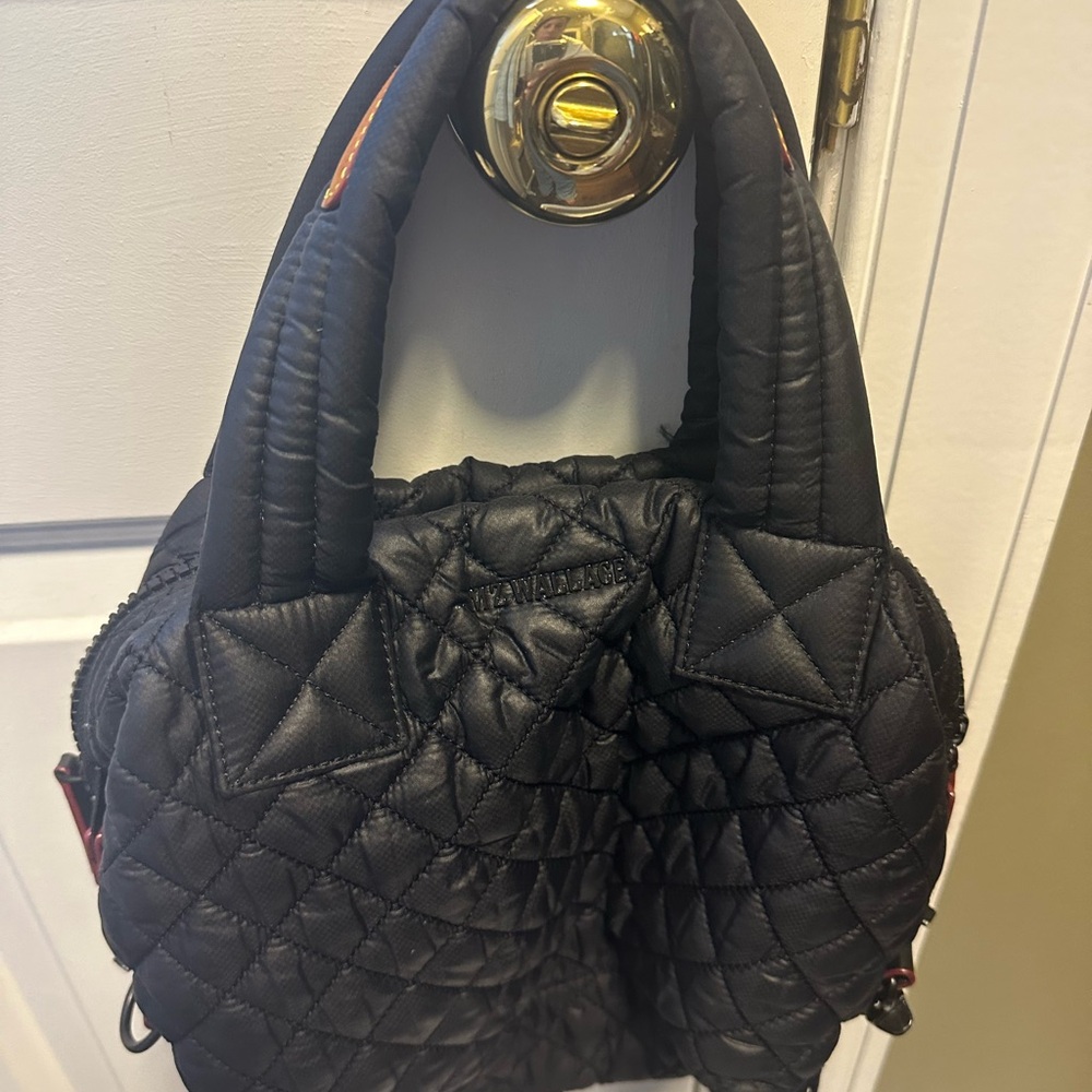 MZ Wallace Black Quilted Shoulder Bag